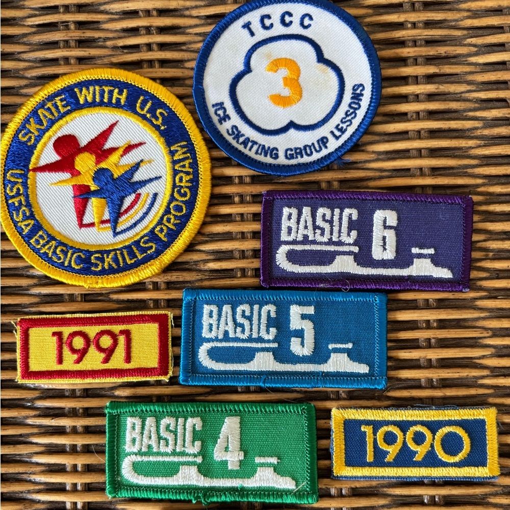 Colorful Skating Patches 1990-1991